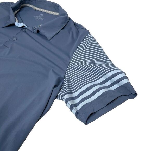 Adidas ultimate 365 blue striped sleeve golf polo size XL - Picture 7 of 13